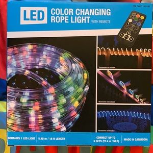 LED Color Changing Rope Light w/ Remote